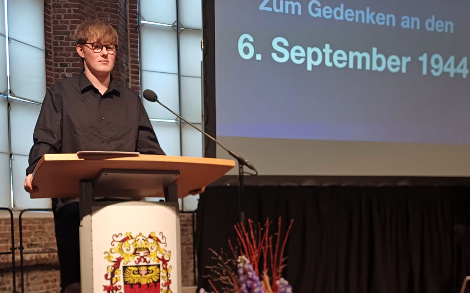 Helge Poets und Cosima Artmann wirken bei Gedenkveranstaltung zum 6. September 1944 mit