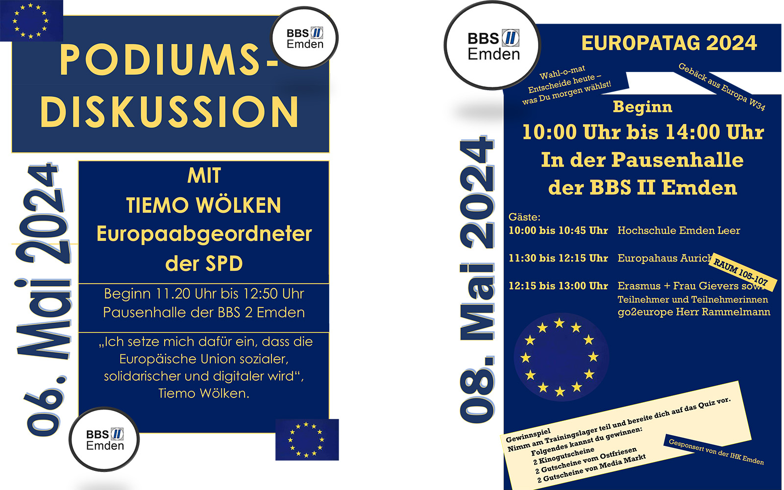 BBS II Emden bieten Aktionen zum Europatag 2024 an